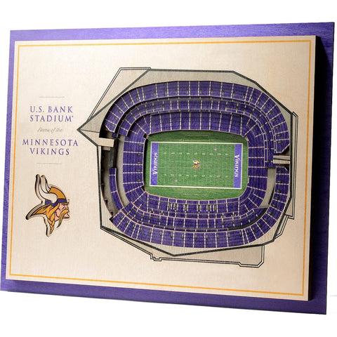 CUADRO 3D STADIUM VIEW VIKINGS