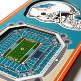 CUADRO BANNER 3D STADIUM DOLPHINS