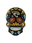 IMAN AMINCO SUGAR SKULL MAGNET 3" JAGUARS
